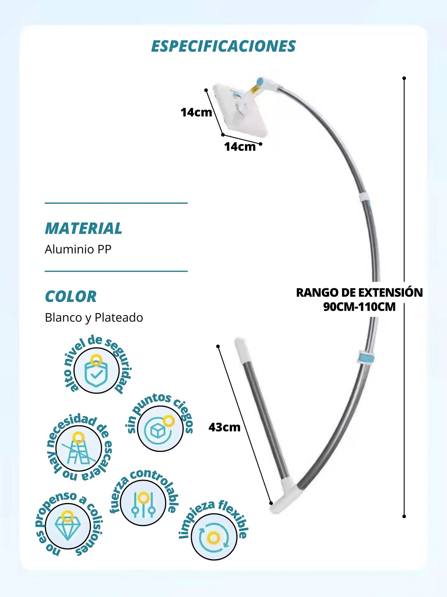 LIMPIADOR DE CRISTALES 2 EN 1