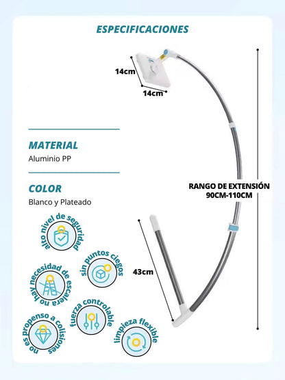 LIMPIADOR DE CRISTALES 2 EN 1