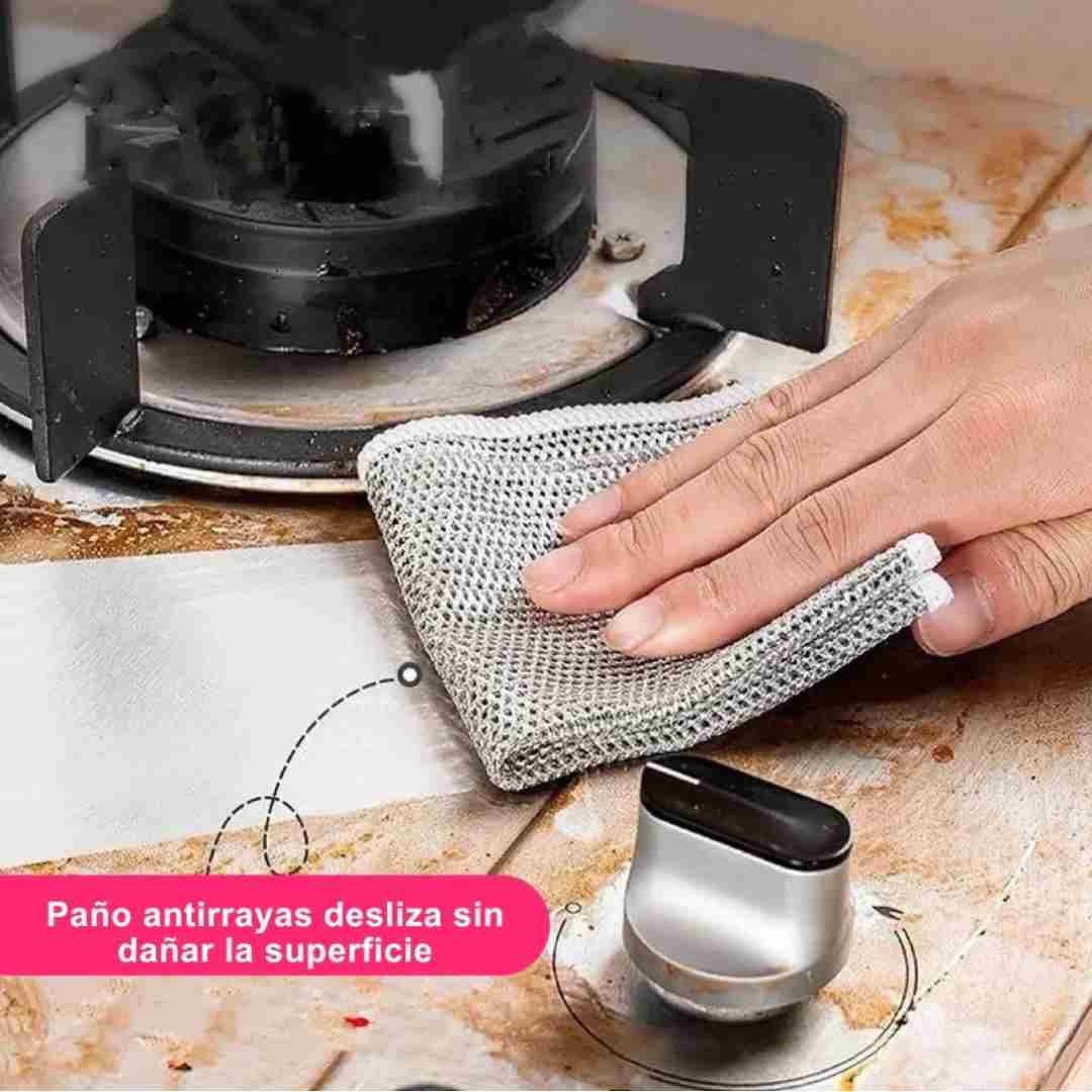 SET DE PAÑOS DE ALUMINIO TRENZADO PARA COCINA