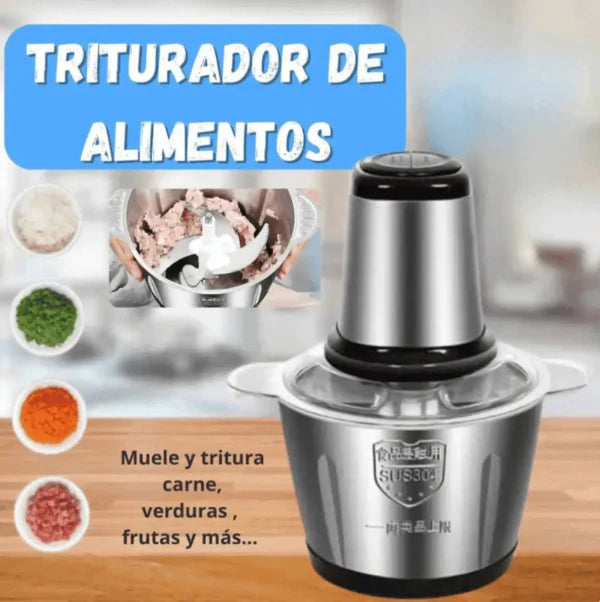 PICADORA DE ALIMENTOS MULTIFUNCIONAL DE ACERO INOXIDABLE 50% OFF