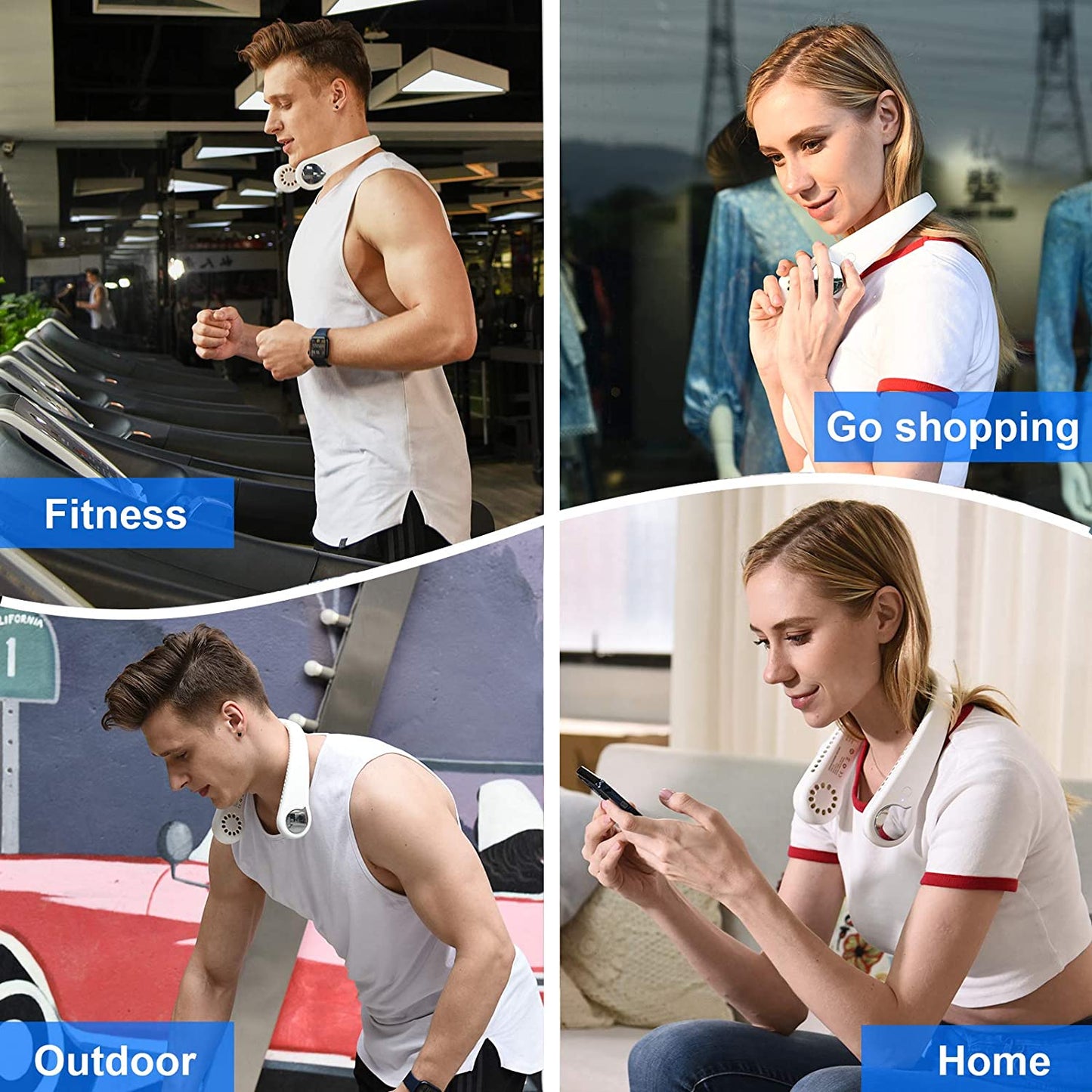 Ventilador de cuello inalámbrico 50% OFF