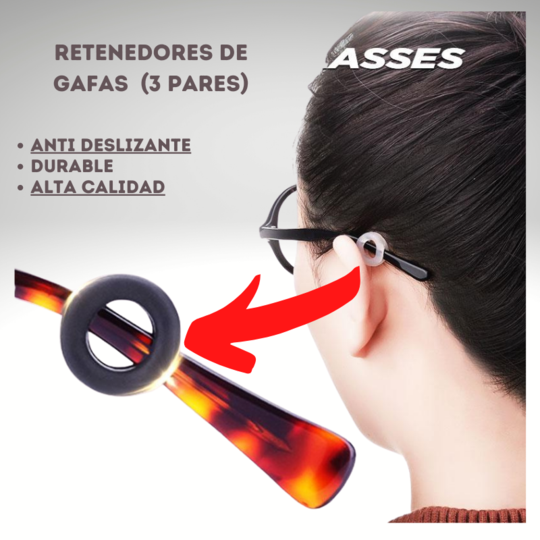 Retenedores de Gafas Anti-deslizantes 5 Pares